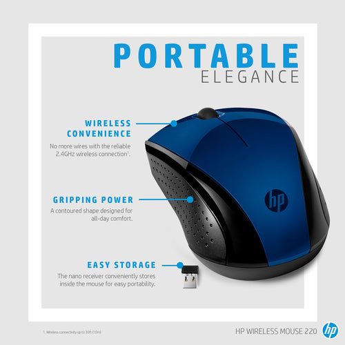 HP Wireless Mouse 220 (Lumiere Blue) HP Wireless Mouse 220 (Lumiere Blue)